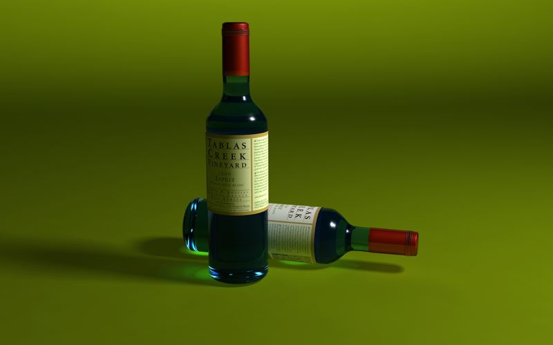 Wine Bottle — 3D Render — Bishal Manandhar